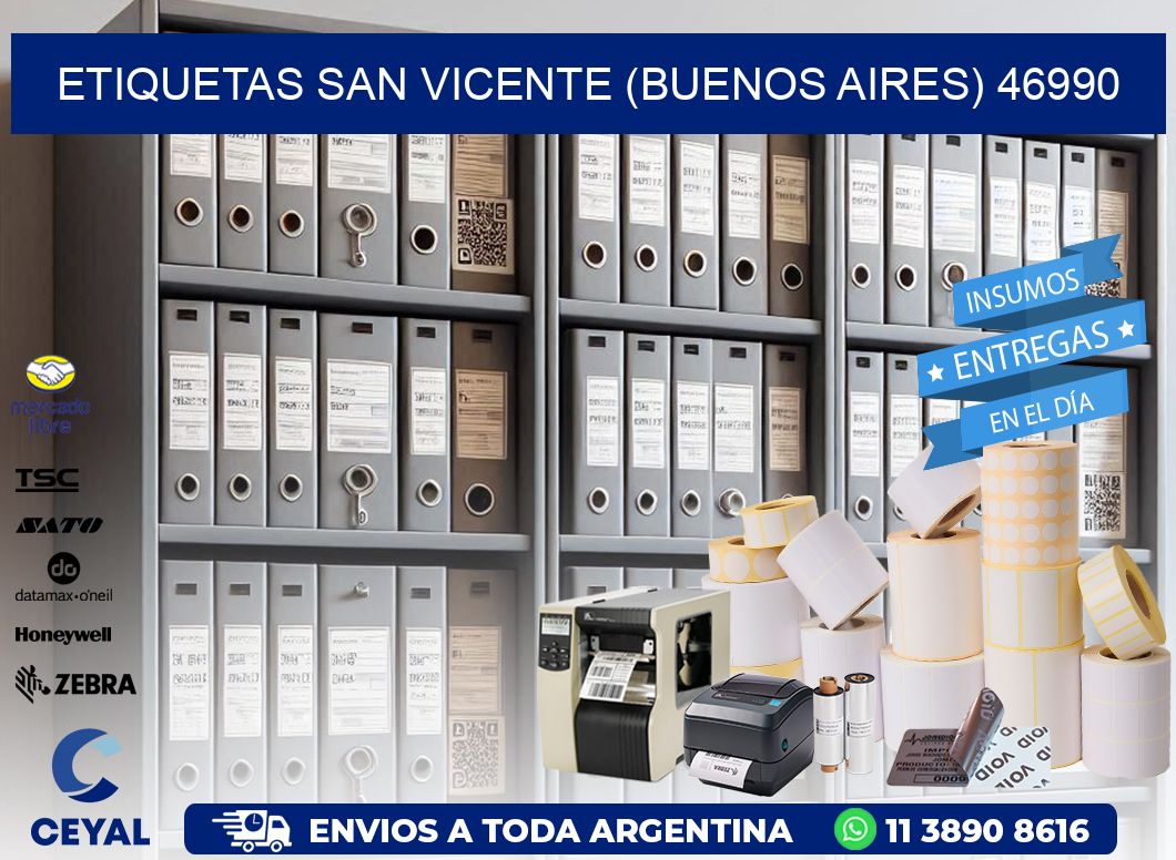 ETIQUETAS SAN VICENTE (BUENOS AIRES) 46990