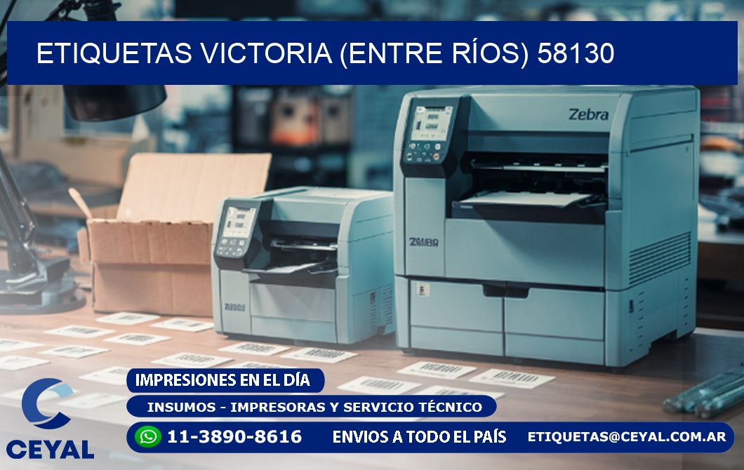 ETIQUETAS VICTORIA (ENTRE RÍOS) 58130