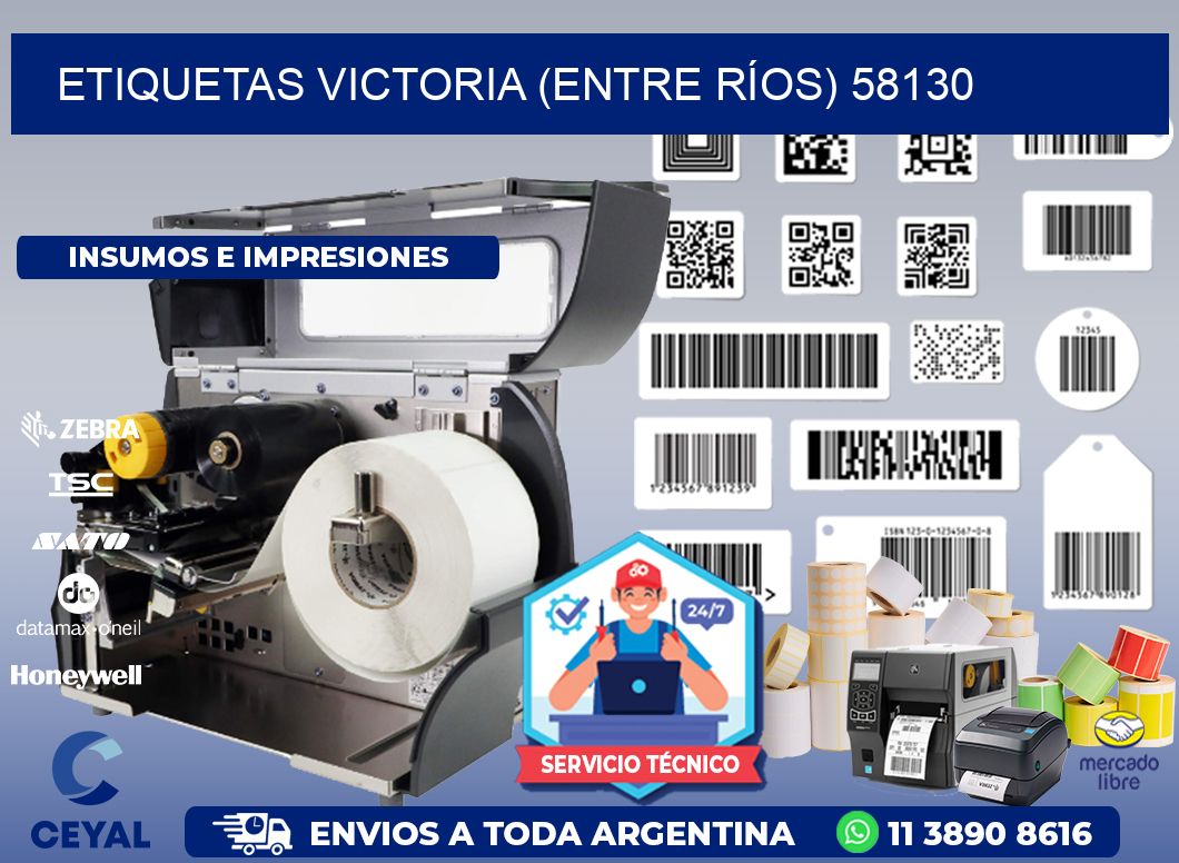 ETIQUETAS VICTORIA (ENTRE RÍOS) 58130